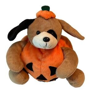 A & A Fancy Zoo Pumkin Jack O Lantern Halloween Puppy Plush